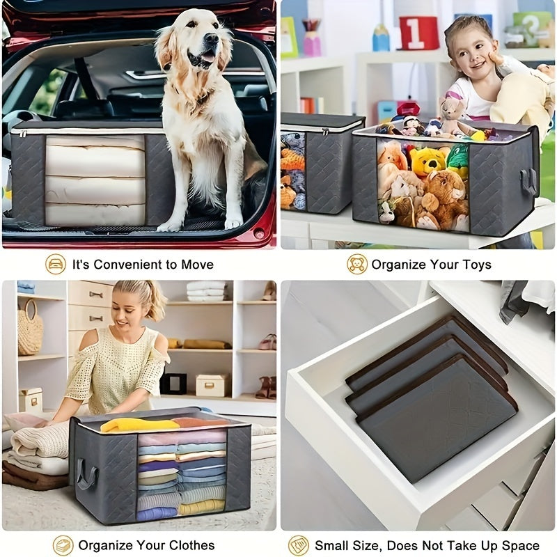 8PC Home Storage Box Large Capacity Clothes Wardrobe Decor