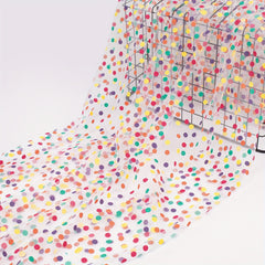 Colorful Dot Mesh for Skirts Sleeves Tops DIY