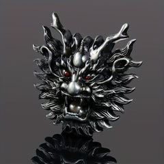 Metal Dragon Head Belt Buckle DIY Men's Novelty Clothing Accessories