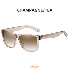 Square Polarized Sunglasses UV400 Protection Mirrored Lens Driving Glasses