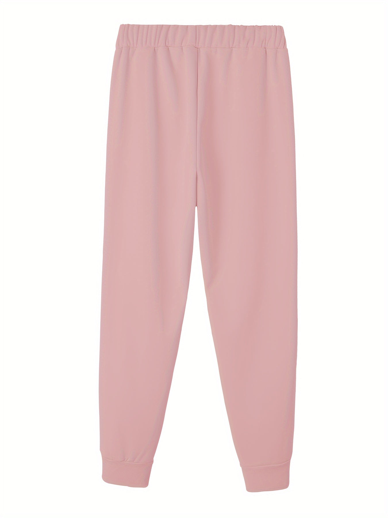  Heart Print Fleece Liner Joggers