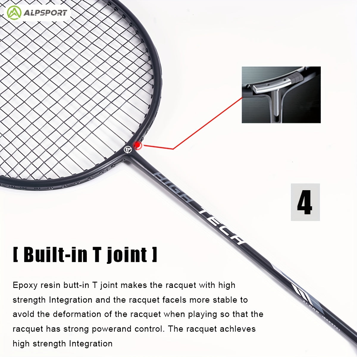 ALP RR 2pcs Badminton Rackets With Bag for Beginner Training