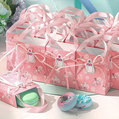 5pcs Pink Cartoon Milk Bottle Birthday Party Snack
