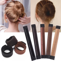 Hair Bun Maker Snap Roll Hair Nets Magic Buns Tool Donut