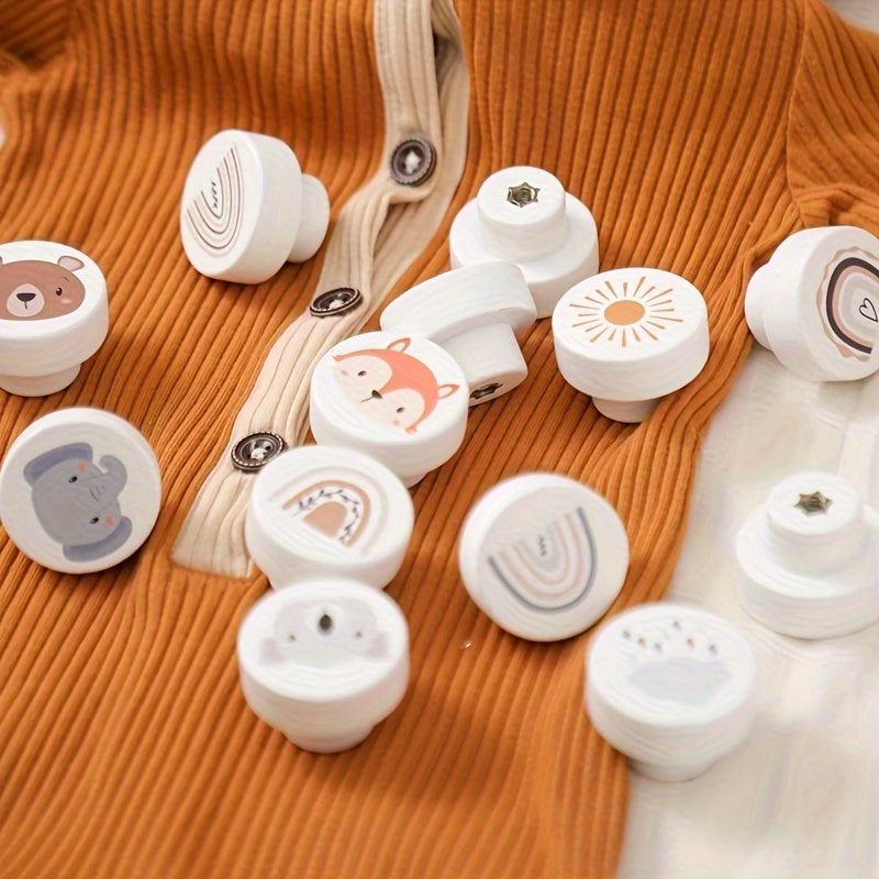 Scandi Kids Rainbow Animal Wooden Drawer Knob