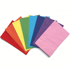 Rainbow Series Tissue Wrapping Paper Large Size 50 Sheets 8x66cm