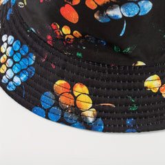 Stylish Print Bucket Hat Sunscreen Basin Hat Street Hip Hop