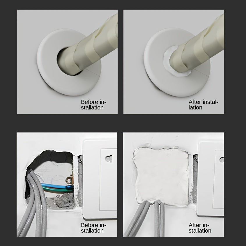 2pcs AC Hole Sealing Adhesive Mud Waterproof Fireproof Household Repair Mud