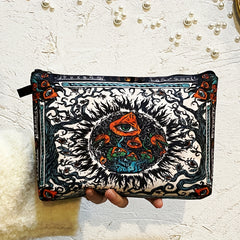 Gothic Pattern Carry On Bag Vintage Makeup Pouch