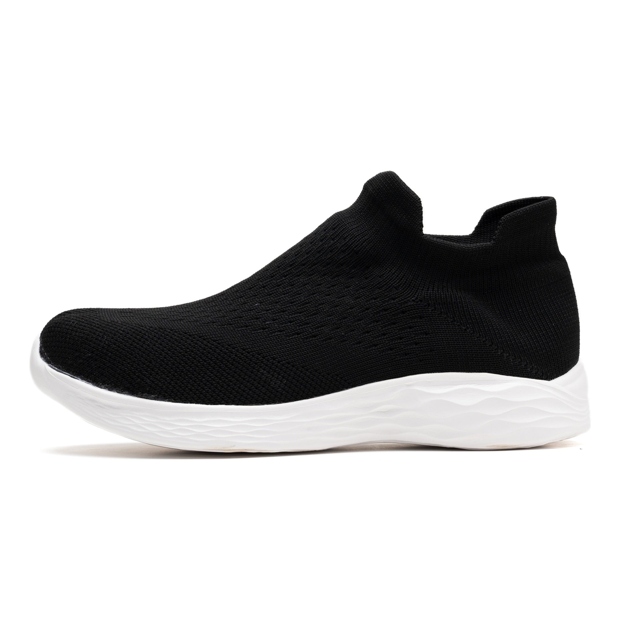 Women's Breathable Knit Platform Slip-On Sneakers Lightweight Low Top Shoes