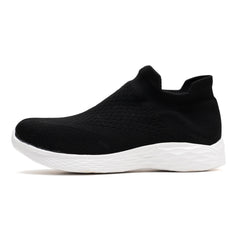 Women's Breathable Knit Platform Slip-On Sneakers Lightweight Low Top Shoes