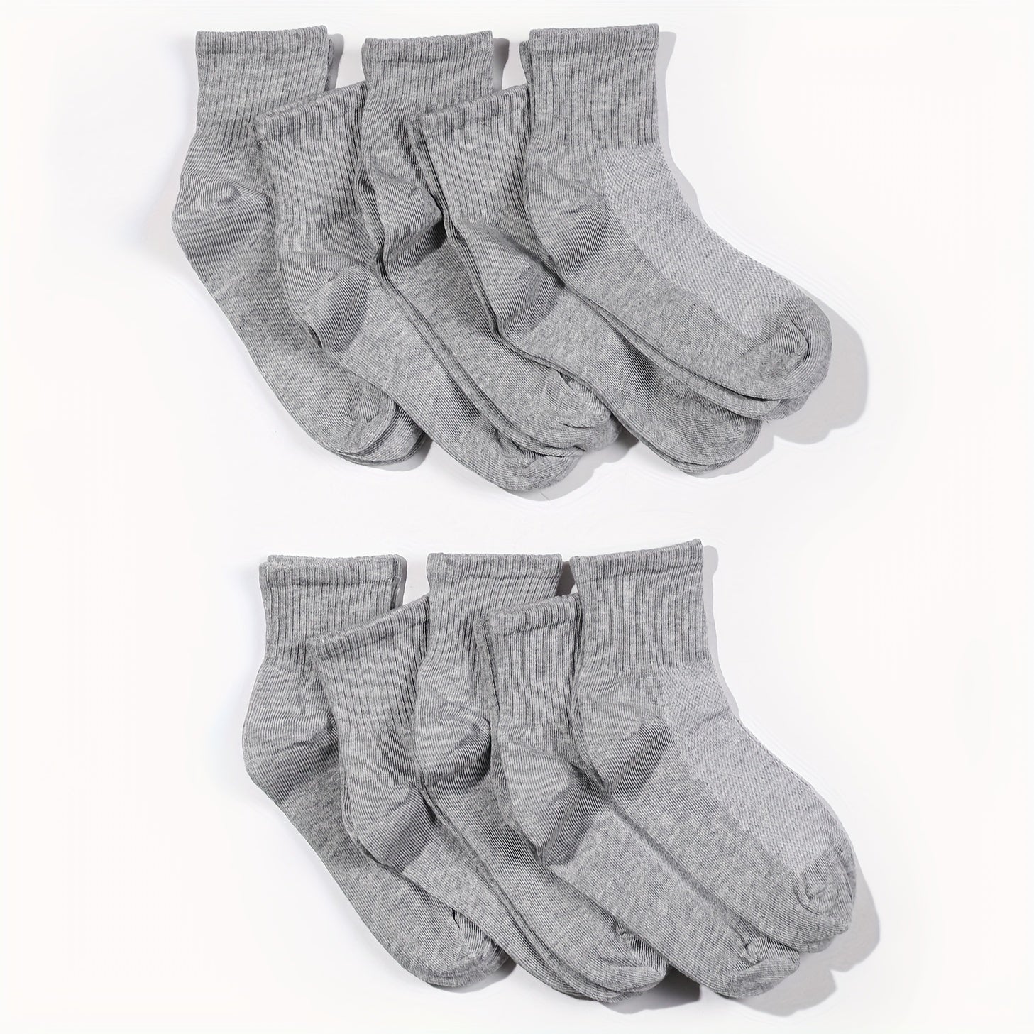 10 Pairs Kids Crew Socks Soft Breathable Children's Socks
