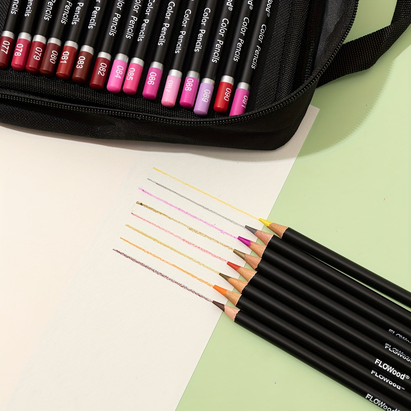 120 Professional Colored Pencils Set in Case for Sketching Drawing Art