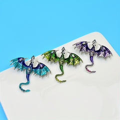 Creative Dragon Brooch Animal Corsage Pin Enamel Painting All-match Accessory
