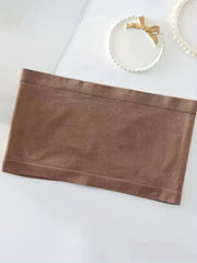 4pcs Seamless Bandeau Bras, Soft Stretch Everyday Bra Women's Lingerie