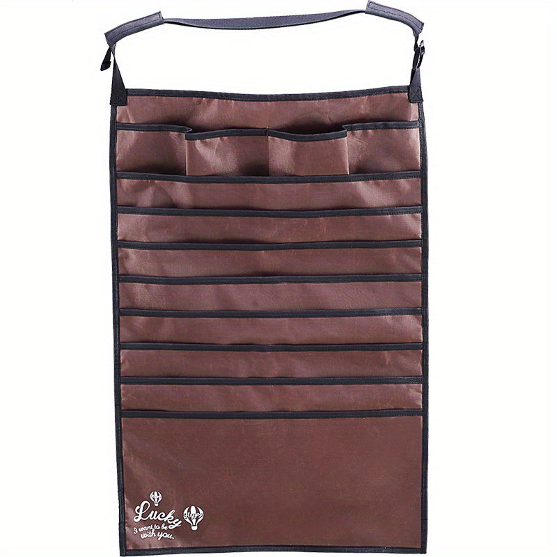 72365 Brown Hanging Book Bag Storage & Hanging Rack