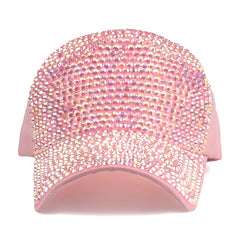 Rhinestone Decor Unisex Baseball Cap with Sun Protection