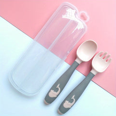 Baby Cutlery Set Learning To Eat Training Food Supplement