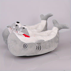 Men's Shark Warm Soft House Shoes Indoor Slippers
