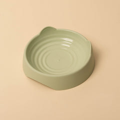 Cat Ear Shape Plastic Cat Food Water Snack Bowl Pet Feeding Supplies