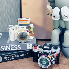 Vintage Camera Building Blocks & Retro Photography Set