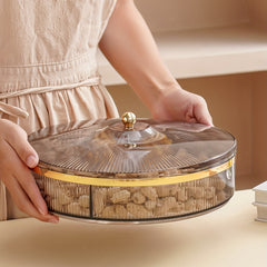 Golden Candy Server Snack Storage Box For Wedding Party