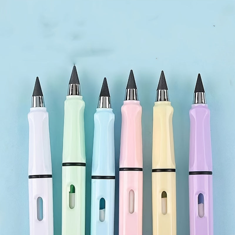 Macaron Pencil Set with 6 Non-Sharpening Pencils