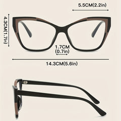 Cat Eye Anti Light Glasses TR90 Block Clear Lens Glasses
