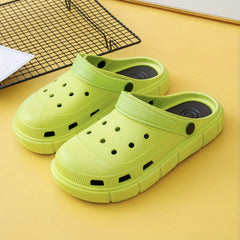Women's Solid Clogs Casual Hollow Out Beach Shoes
