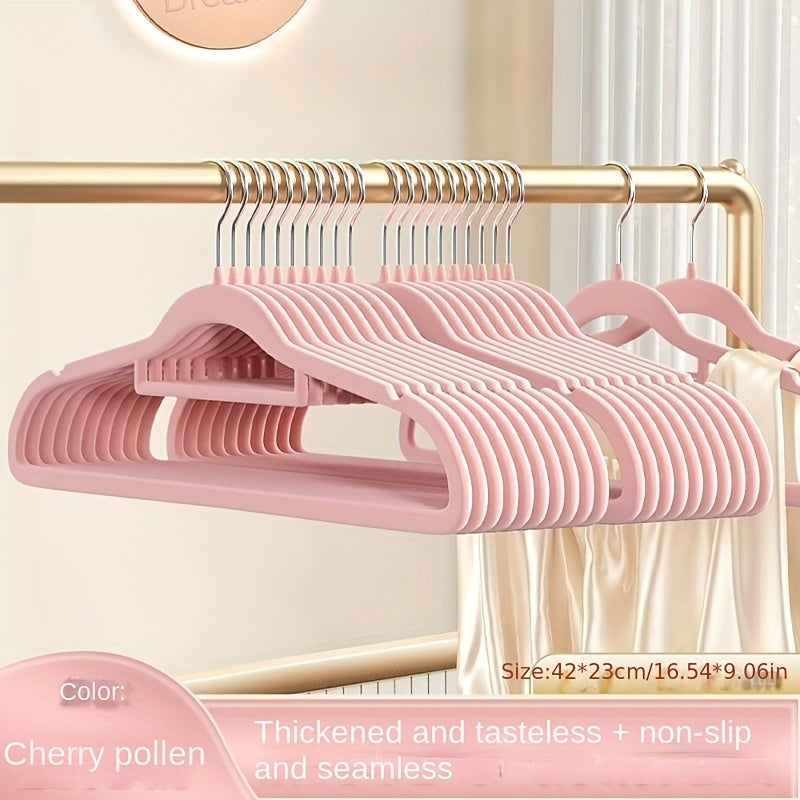 Flocking Hanger for Home Hanging Clothes - Non-slip Seamless Design