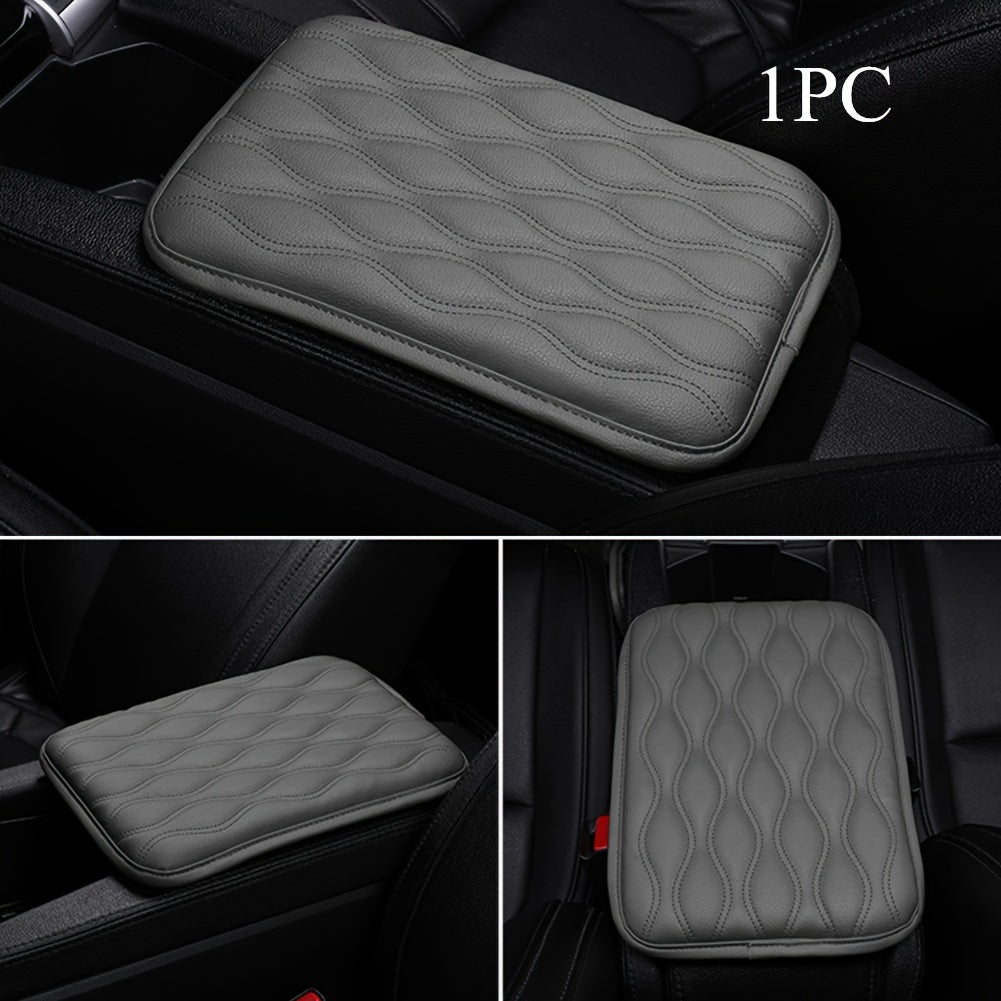 1PC Leather Car Armrest Mat Universal Auto Armrests Storage Box Mats
