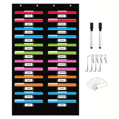 Durable Wall Organizer with Pockets for Classroom and Office