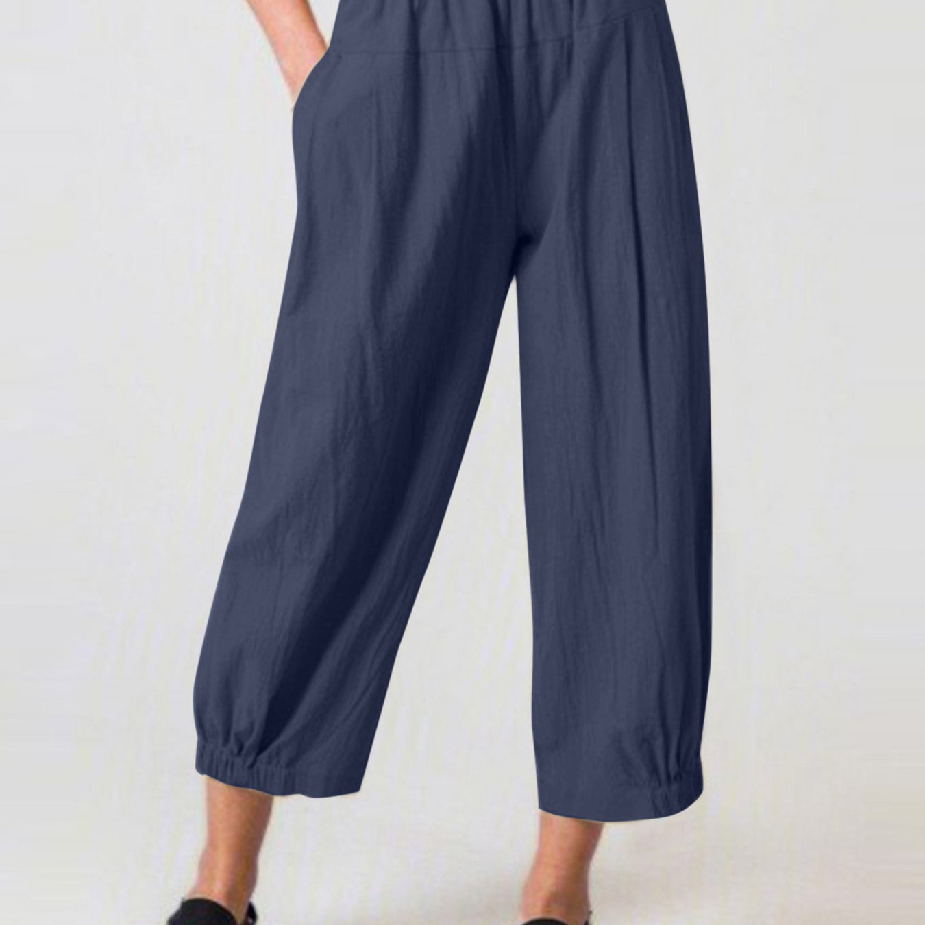 High Waist Loose Fit Harem Pants