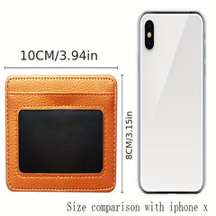 2pcs Slim PU Leather Card Holder Credit Card Holder