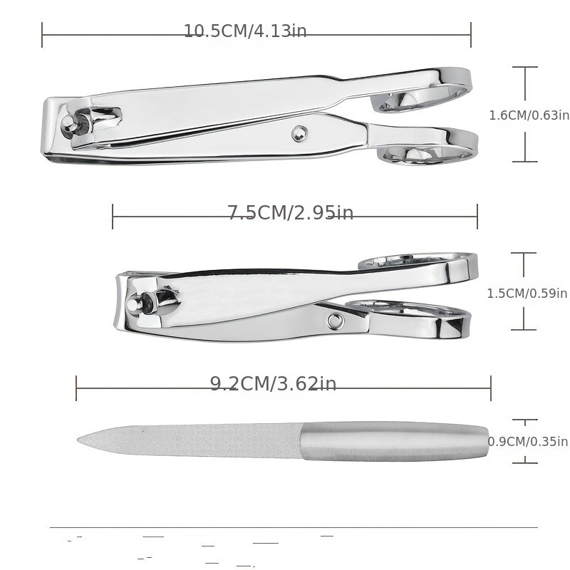Large Carbon Steel Nail Clippers with Long Handle for Manicure