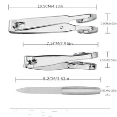 Large Carbon Steel Nail Clippers with Long Handle for Manicure