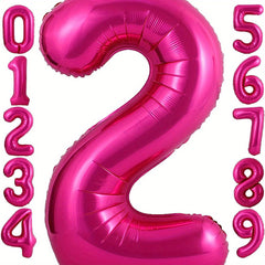 40 Inch Peach Number 0 9 Balloon for Birthday Party
