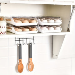 Rolling Egg Container For Fridge Clear Egg Tray