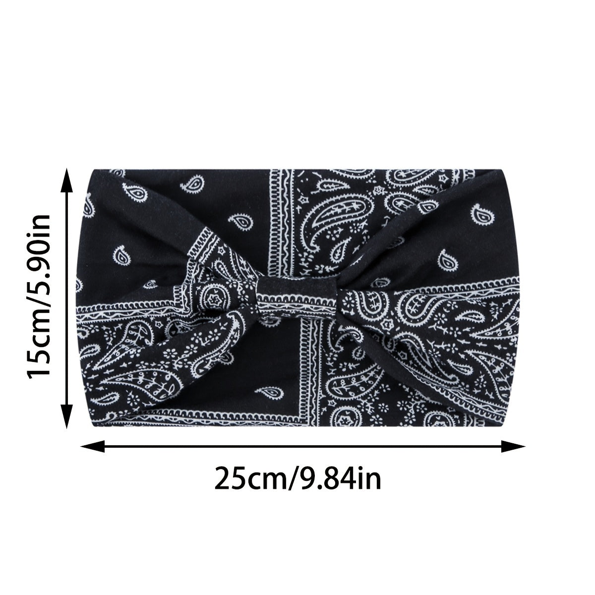 Boho Wide Headband for Women, Elastic Twisted Style Hair Wrap