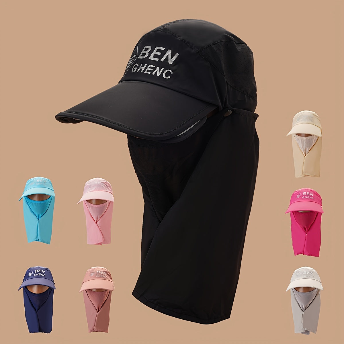 Candy Sunscreen Hat Women's Summer Outdoor UV Protection Face Covering