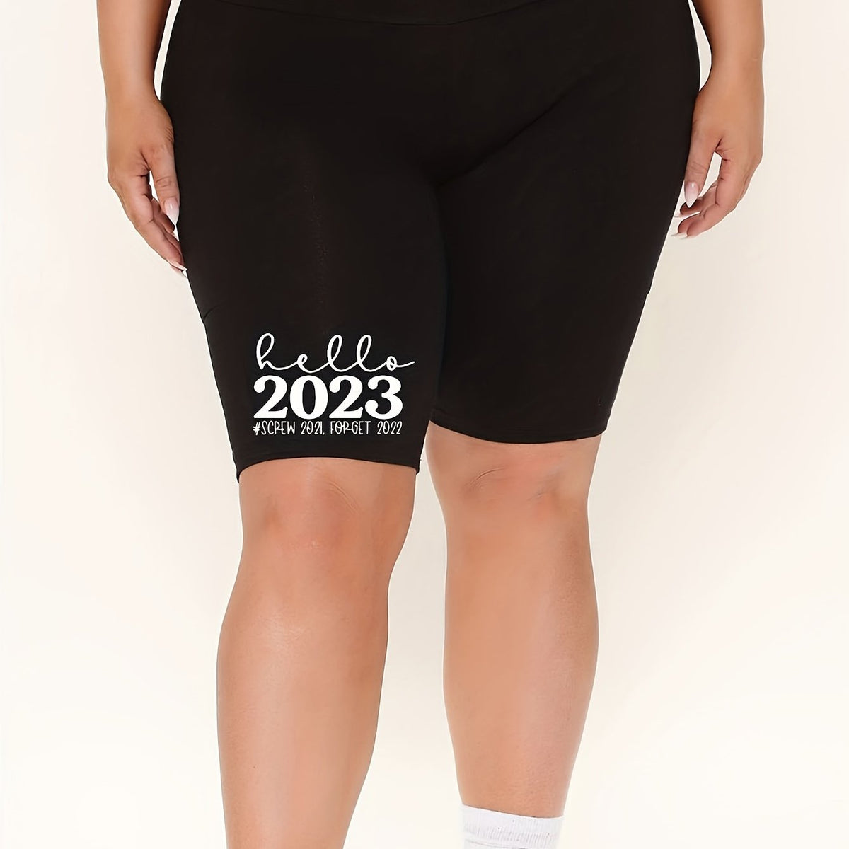  Year Print High Rise Biker Shorts