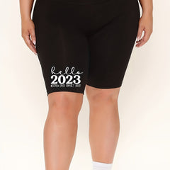  Year Print High Rise Biker Shorts