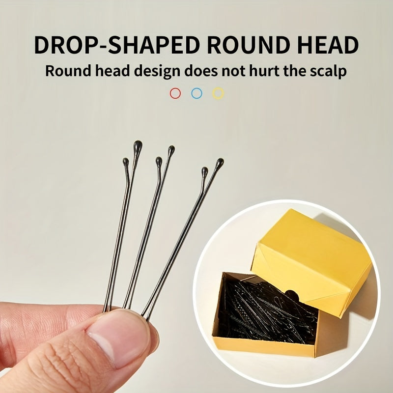 100 Pcs Invisible Metal Hairpin Hair Clip for Side Hair Bang Girls Styling
