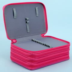 72 Hole Portable Pencil Case with Handle for School & College