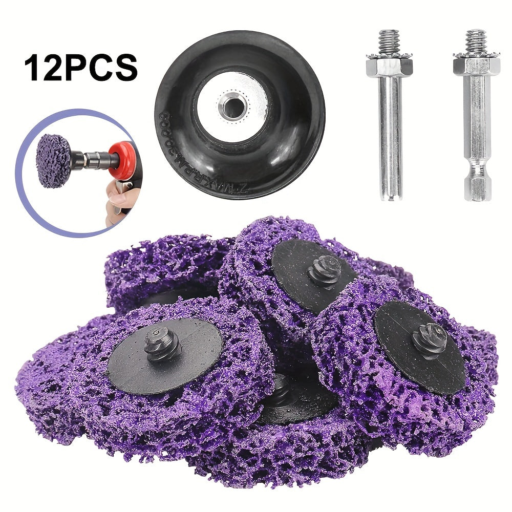12pcs Strip Discs for Rust Removal, Welds, Oxidation & Paint