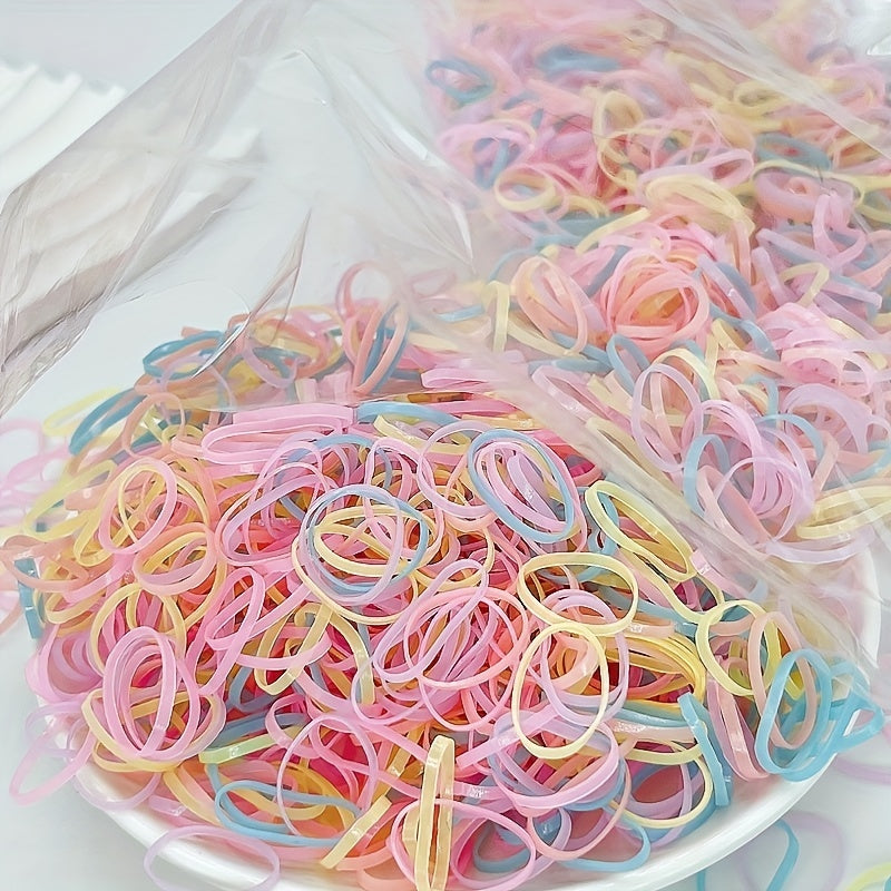 2000pcs Colorful Rubber Band Hair Accessories