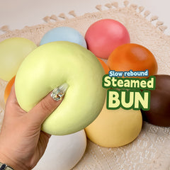 Large 4 13 Squishy Steamed Bun Toy Slow Rising Soft TPU Squeeze Model