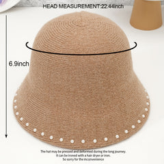 Fluffy Pearls Bucket Hat Adult Fluffy Bucket Hat