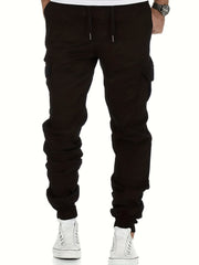 Men's Relaxed Fit Cargo Pants With Flap Pockets