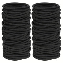 50 Pcs Hair Ties for Thick & Curly Hair Ponytail Holders Elastic Bands Women Men